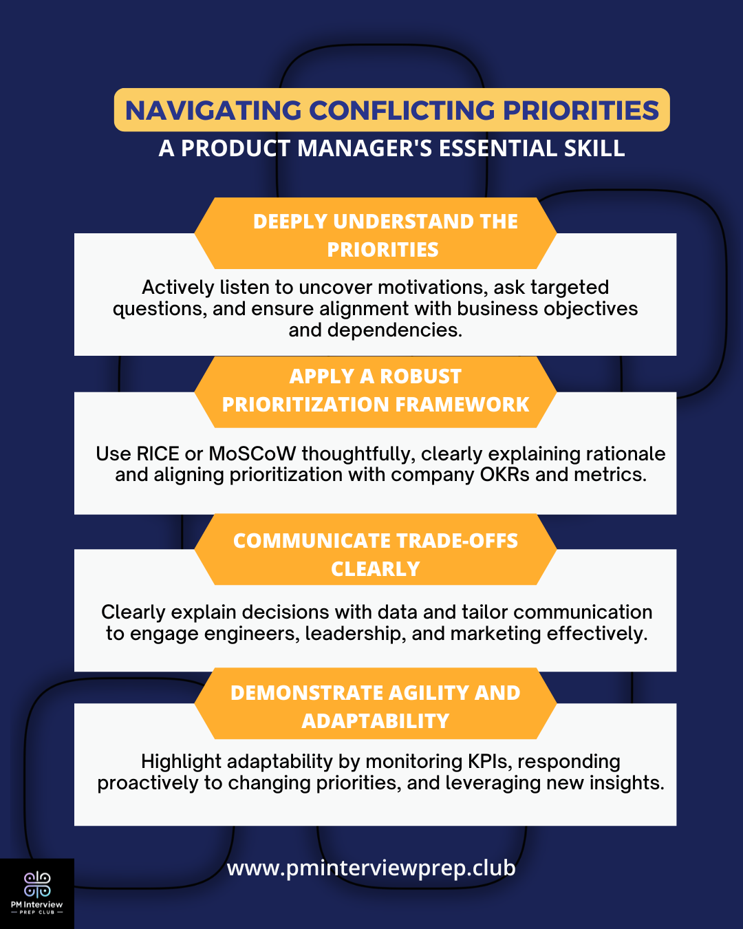 Navigating conflicts in PM