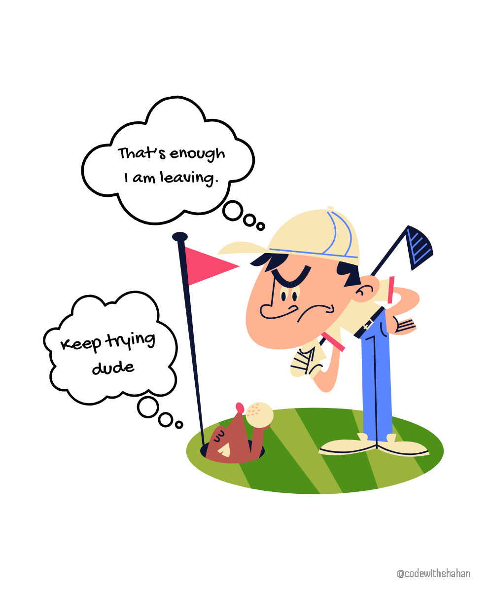 Image of frontend devs meme trying to keep moving forward illustrated by Shahan Chowdhury