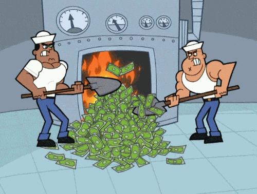 burning money