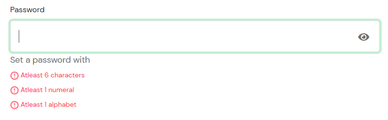 Password Validation
