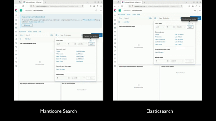 Using Kibana with Manticore Search