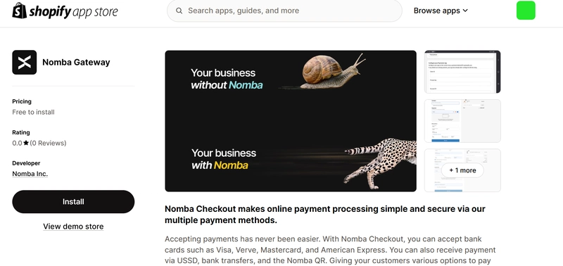 How to Setup Nomba Checkout on shopify