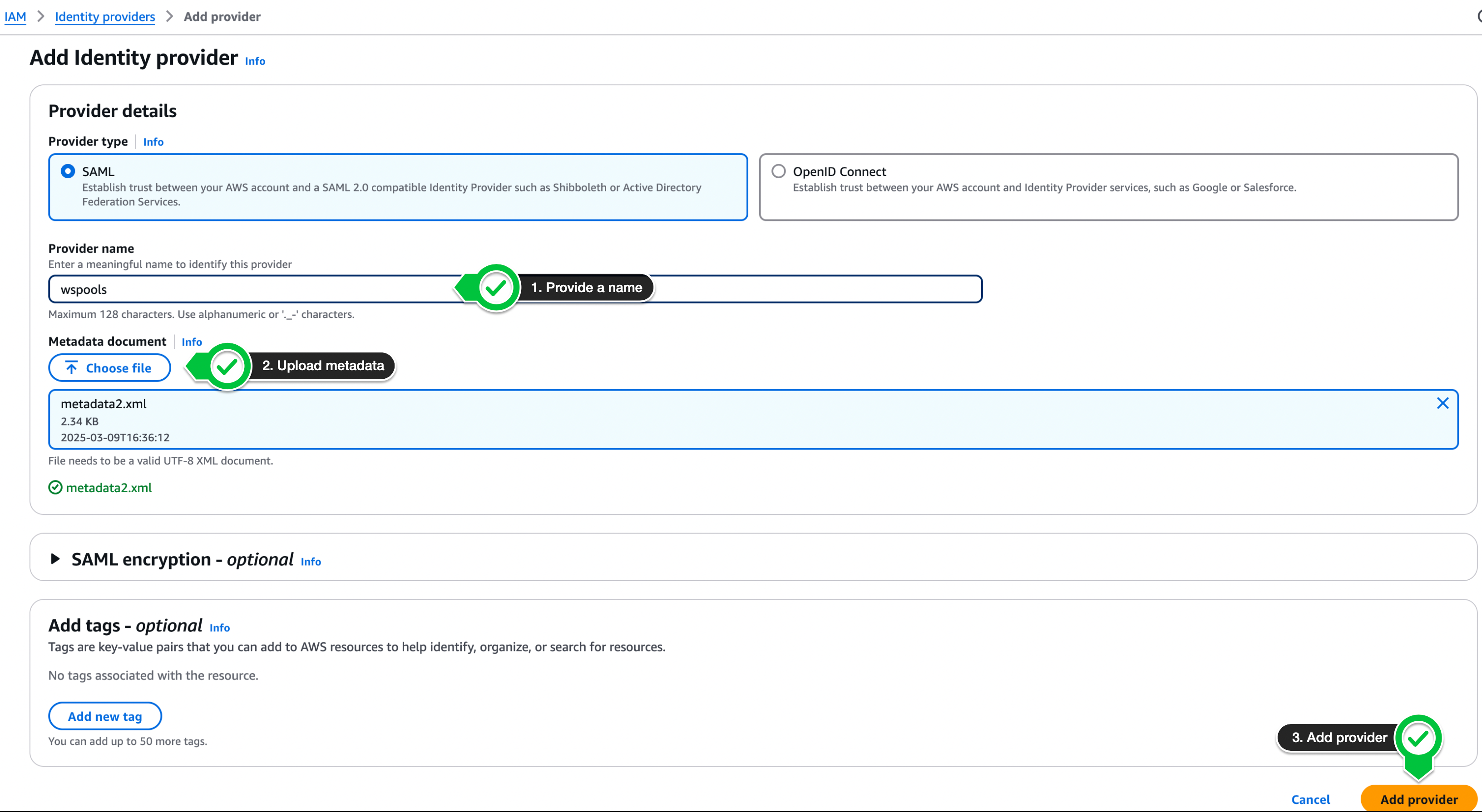 IAM Identity Provider