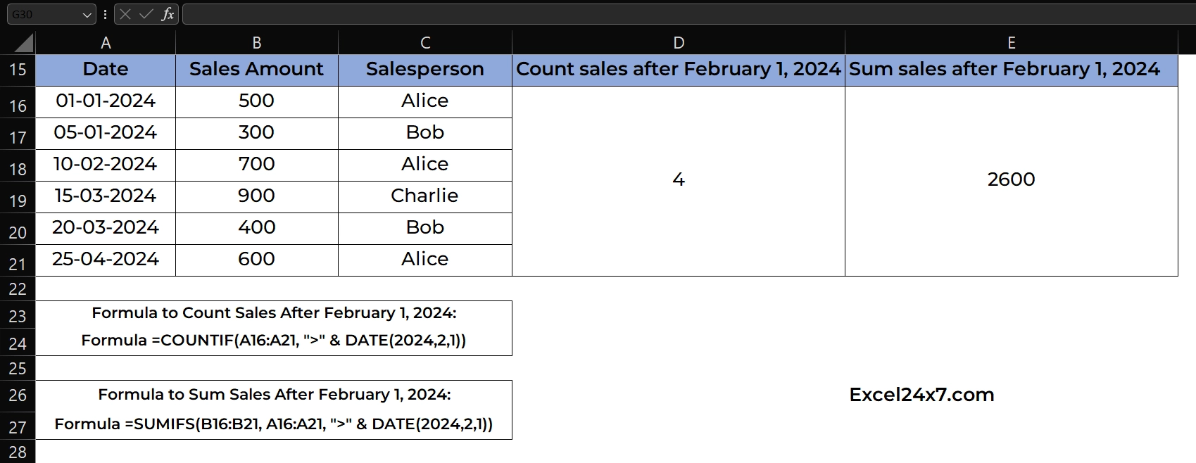 Practical Example of using Date function with COUNTIF and SUM function in excel.