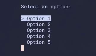 Create dropdown menu (tui) in c