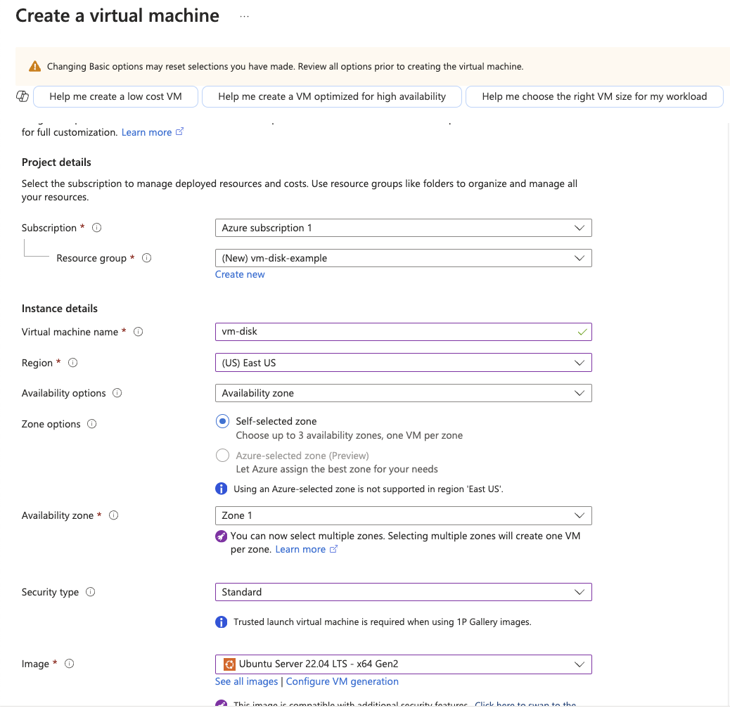 Select an Ubuntu Image
